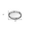 Homeroots 24in Silver Round Metal Indoor Outdoor Tray With Handles 376035 - alternate 2
