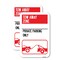 Signmission Tow Away Zone - Private Parking Only With Car Towing S, 12'' X 18'', Heavy Gauge Aluminum, 2PK A-1218-2PACK-22802 - alternate 1
