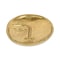 Homeroots 8" Gold Cast Iron Mod Abstract Face Oval Trinket Tray 571244 - alternate 5