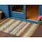 Homeroots 3' X 5' Brown Beige And Ivory Striped Washable Indoor Outdoor Area Rug 598364 - alternate 1
