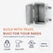 Newhouse Electric NEMA 4X 4.72"L x 6.3"W x 8.66"H ABS Plastic Gray Weatherproof Electrical Junction Box, Hinged Cover NHWE-M - alternate 6
