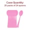 Smarty Had A Party Pink Disposable Plastic Party Spoons, 600PK 410S-P-CASE - alternate 3
