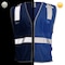 Dome75 Hi-Vis Safety Vest SM/MD Class Non-ANSI/Enhanced Visibility , Zipper 2 Pockets, 1 Mic Tab DV1281 - alternate 3