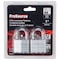 Prosource Padlock Set, Standard Shackle, 1/4 in Dia Shackle, 1-1/4 in H Shackle, Steel Shackle, Steel Body HD00012-D-3L - alternate 2