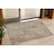 Homeroots 3' X 5' Brown And Beige Geometric Washable Indoor Outdoor Area Rug 594569 - alternate 1