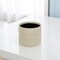 Homeroots Off White Ceramic 25 Ounce Dotted Round Distressed Pot Planter 487417 - alternate 3