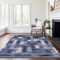 Homeroots 8' X 10' Navy Blue And Sky Blue Southwestern Washable Indoor Outdoor Area Rug 587335 - alternate 3