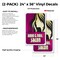 Signmission Hair And Nail Salon, Vinyl Decals Only 24 Inch x 36 Inch, Vinyl Decal, 2PK DSB-2436-2PACK-30383 - alternate 2