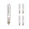 Bulbrite 500 Watt Halogen T4 Mini Bulb, Dimmable Mini-Candelabra Screw Base E11, 5 PK 860806 - alternate 1