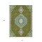 Homeroots 8' X 10' Olive Green Pink And Ivory Oriental Washable Indoor Outdoor Area Rug 598433 - alternate 3