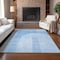 Homeroots 8' X 10' Sky Blue And Denim Blue Geometric Washable Indoor Outdoor Area Rug 582701 - alternate 4
