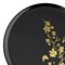 Smarty Had A Party 8.5" Black with Gold Floral Round Plastic Appetizer/Salad Plates, 120PK 228BG-CASE - alternate 5