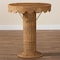 Bali & Pari Pabla Bohemian Light Honey Rattan Scalloped Accent Table 255-14134-ZORO - alternate 2