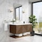 James Martin Vanities Marcello 48 in. Single Vanity, Chestnut w/ 3 CM Ethereal Noctis Silestone Top D200-V48-CSN-3ENC - alternate 2