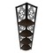 Homeroots Espresso Metal Four Tier Corner Bookcase 376535 - alternate 5