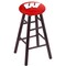 Holland Bar Stool Co Maple Bar Stool, Dark Cherry Finish, Wisconsin "W" Seat RC30MSDC - alternate 1