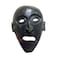 Homeroots 11" Black Solid Wood Decorative Mask Tabletop Sculpture 554705 - alternate 1