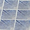 Homeroots 5' X 8' Navy Blue Gray And Ivory Geometric Washable Indoor Outdoor Area Rug 594726 - alternate 5