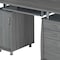 Homeroots 48" Gray Wood Computer Desk With Two Drawers 723749 - alternate 3