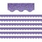 Teacher Created Resources Purple Sparkle Scalloped Border Trim, 35 Feet Per Pack, 6PK TCR8793 - alternate 1