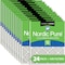 Nordic Pure 14x24x1 Plus Carbon Pleated Air Filter, High Capacity, MERV 13, 24 PK 14x24x1M13+C-24 - alternate 1