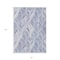 Homeroots 8' X 10' Denim Blue And Sky Blue Geometric Washable Indoor Outdoor Area Rug 589215 - alternate 3