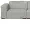 Homeroots 116" Gray Fabric Modular Sofa With Brown Legs 641012 - alternate 4