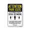 Signmission PSA, Park Users Practice Social Distancing, 24in X 18in Peel And Stick Wall Graphic, RD-1824-25412 OS-NS-RD-1824-25412 - alternate 1
