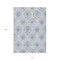 Homeroots 10' X 14' Gray And Denim Blue Medallion Washable Indoor Outdoor Area Rug 587661 - alternate 4