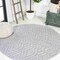 Jonathan Y Balansat Moroccan Diamond Light Gray 5 ft Round Indoor/Outdoor Area Rug IBZ100C-5R - alternate 1