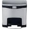 Rubbermaid Commercial Slim Jim Stainless Steel Step-On Container, Front Step Style, 4gal, Bk 1901982 - alternate 3