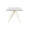 Homeroots 66" Clear And Gold Glass And Steel Dining Table 544706 - alternate 4