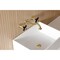 Kingston Brass Double-Handle Wall Mount Bathroom Faucet, Brushed Brass KS3127PKX - alternate 3