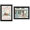 Homeroots Set Of Two Come Home for Christmas 2 Black Framed Print Wall Art, 2PK 406036 - alternate 1