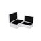 Homeroots Set of Two White Mirrored Glass And Wood Box With Lid, 2PK 399676 - alternate 5