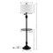 Jonathan Y Cora 60" Modern Metal LED Floor Lamp with Integrated Glass Side Table and Swing Arm, Black JYL3055D - alternate 6