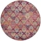 Homeroots 8' Rust Gold And Blush Round Aztec Washable Indoor Outdoor Area Rug 615790 - alternate 4