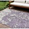 Homeroots 8' X 10' Lavender And Ivory Abstract Washable Indoor Outdoor Area Rug 612758 - alternate 1