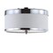 Jonathan Y David 15" Metal LED Flush Mount, Chrome/White JYL9032A - alternate 3
