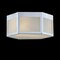 Jonathan Y Minimo 13" Hexagon Metal/Frosted Glass LED Flush Mount, Chrome JYL7451A - alternate 5