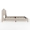 Martha Stewart Amelia Full Upholstered Platform Bed w/Curved Headboard and Cushioned Siderails, Wood Slat, Beige TW-3WDB02B-F-BG-MS - alternate 5