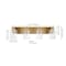 Jonathan Y Irving 27.75" 4-Light Seeded Glass/Iron Modern Contemporary LED Vanity Light, Brass Gold JYL7558D - alternate 2