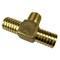 Water Source Hydrant Pipe Tee, 1 x 3/4 in, Barb x MNPT, Brass HT175NL - alternate 2