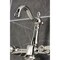 Kingston Brass Two-Handle Wall Mount Bridge Kitchen Faucet with Brass Sprayer, Polished Nickel KS2446ALBS - alternate 4