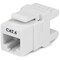 Startech.Com 180 Cat 6 Keystone Wall Jack - White C6KEY110SWH - alternate 1