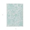Homeroots 3' X 5' Turquoise And Ivory Paisley Washable Indoor Outdoor Area Rug 588666 - alternate 2