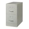 Hirsh 15" W 2 Drawer Vertical File Cabinet, Light Gray, Letter 14417 - alternate 3