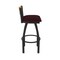 Holland Bar Stool Co Revelle 36in Swivel Extra Tall Bar Stool, Black Wrinkle Finish, Medium Back, Canter Bordeaux Seat 881 - alternate 4
