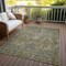 Homeroots 9' X 12' Taupe And Gray Damask Washable Indoor Outdoor Area Rug 603339 - alternate 5
