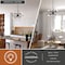 Vaxcel Estelle 12-Light 27.5 in W Matte Black Mid-Century Modern Sputnik Pendant Ceiling Fixture P0343R - alternate 4